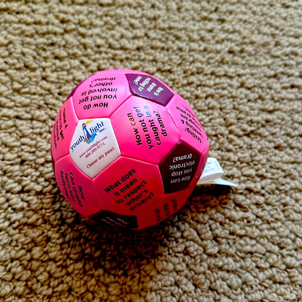 Pink Conversation Soccer Ball Toy for Kids